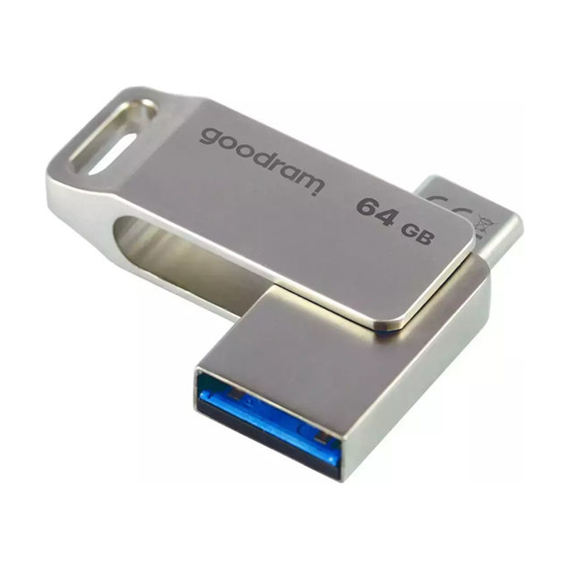 GoodRAM 64GB USB 3.2 Stick με σύνδεση USB-A και USB-C Γκρι