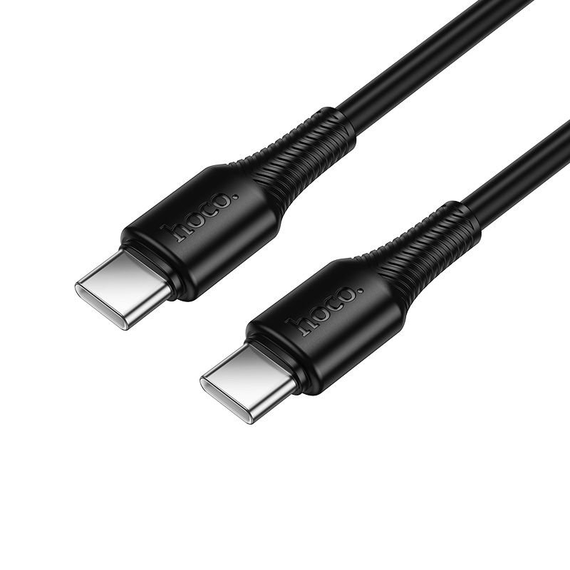 Καλώδιο USB-C to USB-C Hoco 3A 60W 1m X120 μαύρο