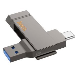 Pendrive 32GB USB 3.2 (USB-A + USB-C) Hoco UD15 gray