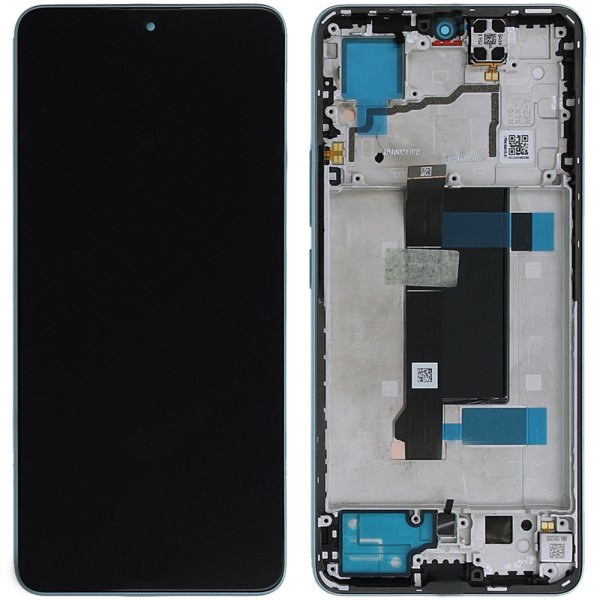 Xiaomi Redmi Note 13 Pro 5G - LCD Display + Touch Unit + Front Cover Blue 5600010N1600 Original (Service Pack)