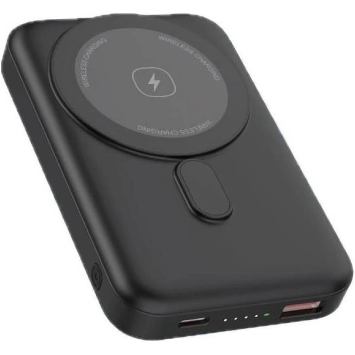 Platinet Power Bank 10000mAh 20W και 15W Ασύρματης Φόρτισης με Θύρα USB-A και USB-C Power Delivery (PMPB10WR20B)
