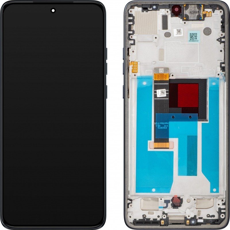 Motorola Edge 50 Neo - LCD display + Touch Unit + Front Cover Black 5D68C28368 (Original Service Pack)