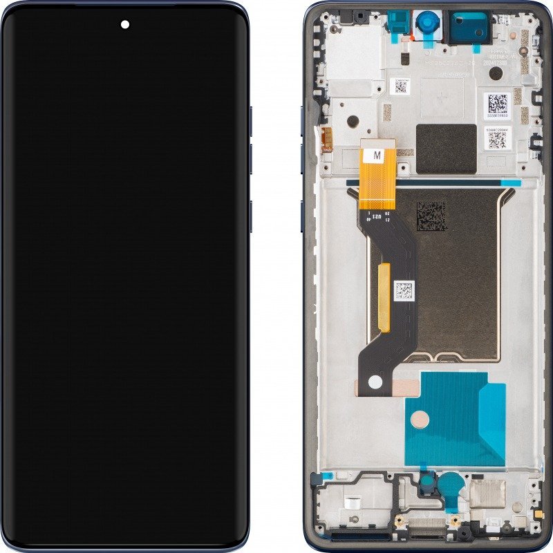 Motorola Edge 60 Fusion - LCD display + Touch Unit + Front Cover Grey 5D68C29878 (Original Service Pack)