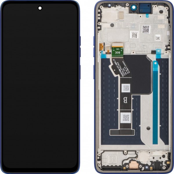 Motorola Moto G56 5G - LCD display + Touch Unit + Front Cover Dazzling Blue 5D68C30210 (Original Service Pack)