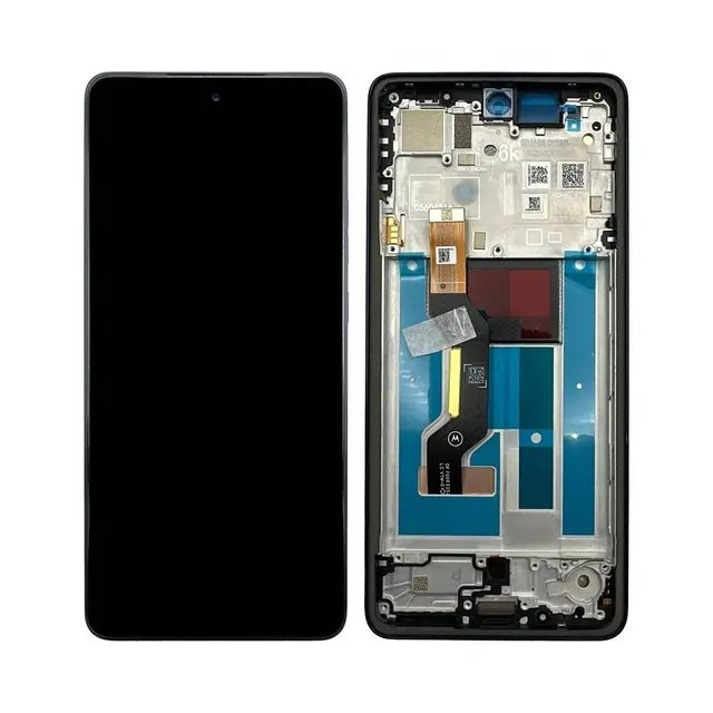 Motorola Moto G86 5G / G86 Power - LCD display + Touch Unit + Front Cover Black 5D68C30651 Original (Service Pack)