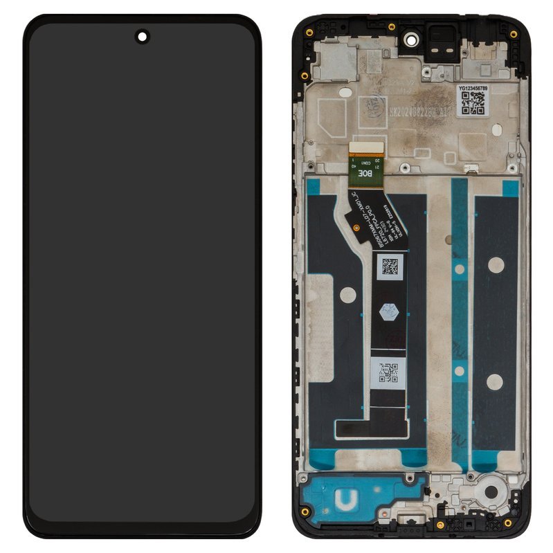 Motorola Moto G05 - LCD display + Touch Unit + Front Cover Black 5D68C30873 (Original Service Pack)