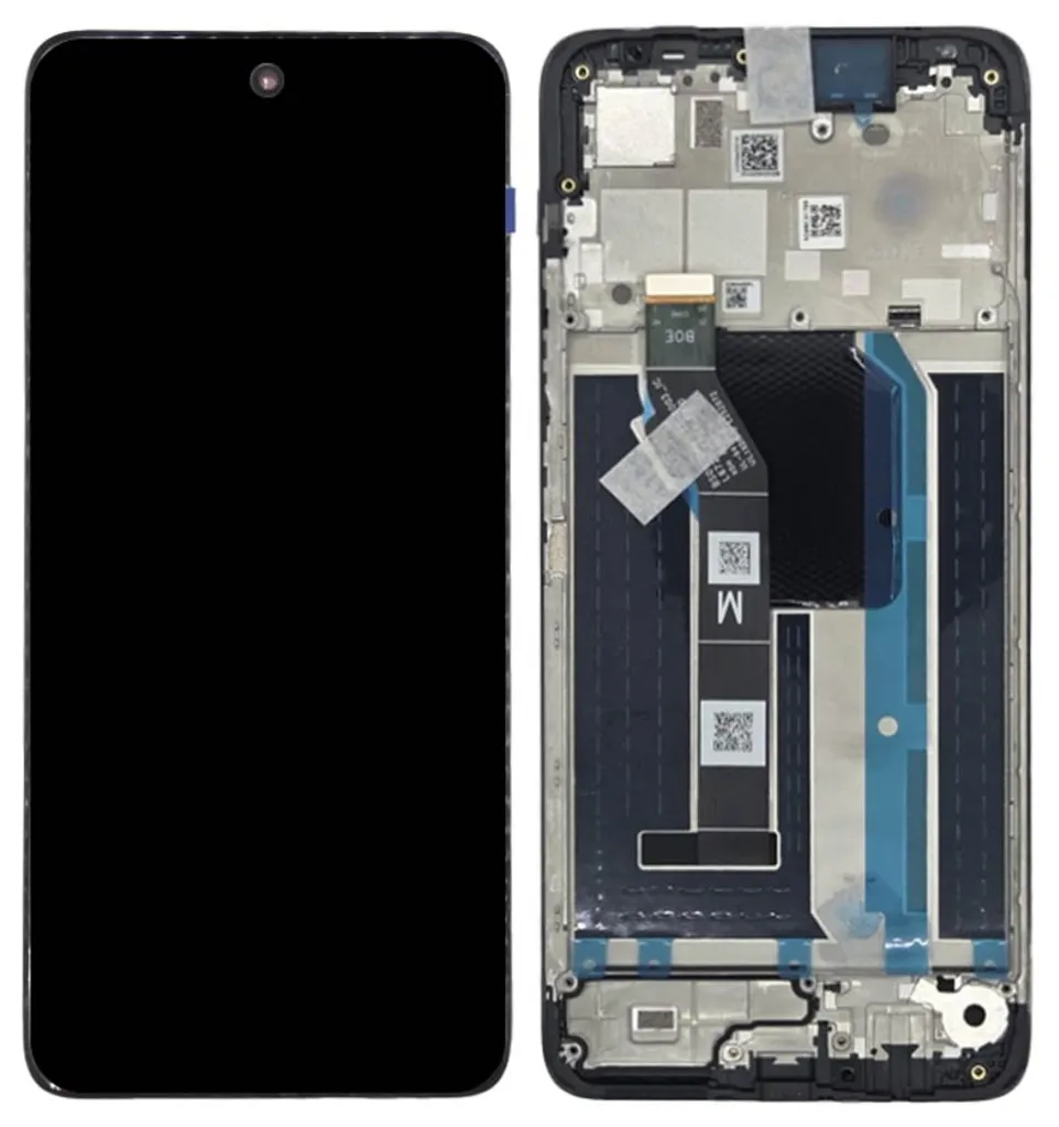 Motorola Moto G57 Power - LCD display + Touch Unit + Front Cover Black 5D68C31789 (Original Service Pack)