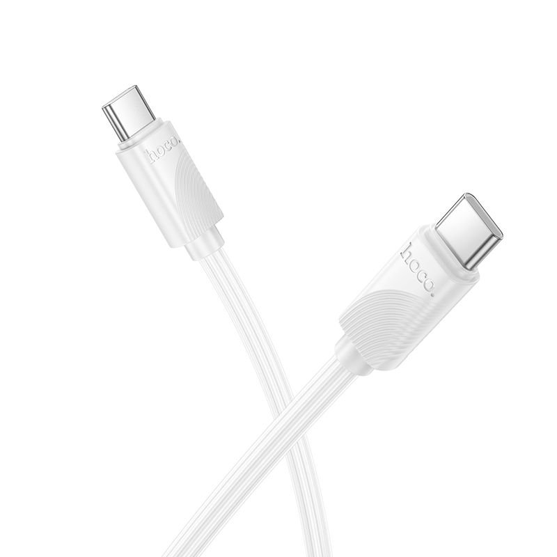 Cable USB-C to USB-C Hoco 3A 60W 1m X114 white