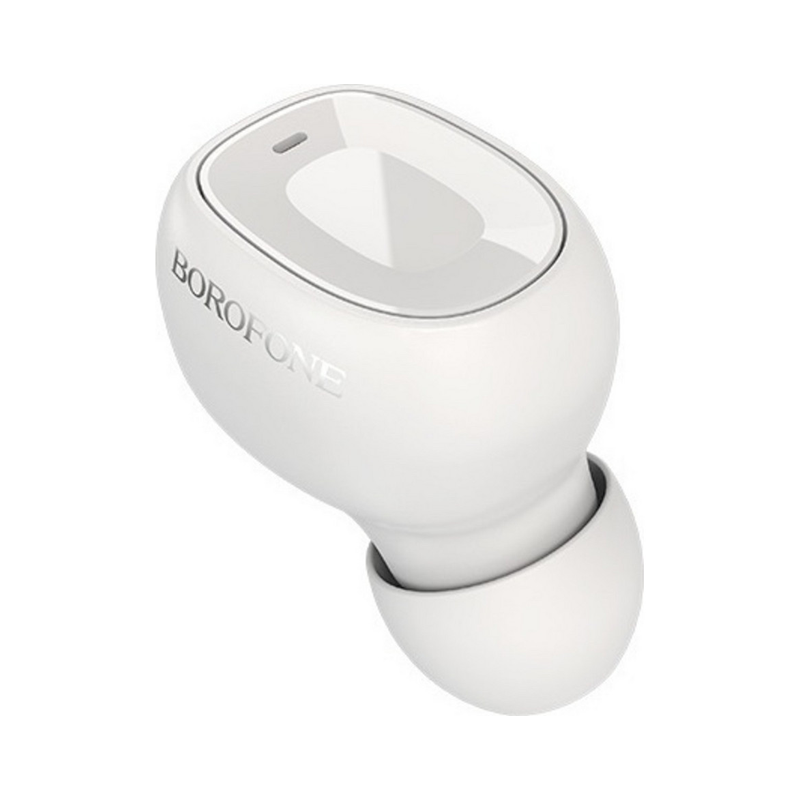 Borofone BC28 In-ear Bluetooth Handsfree Ακουστικό Λευκό