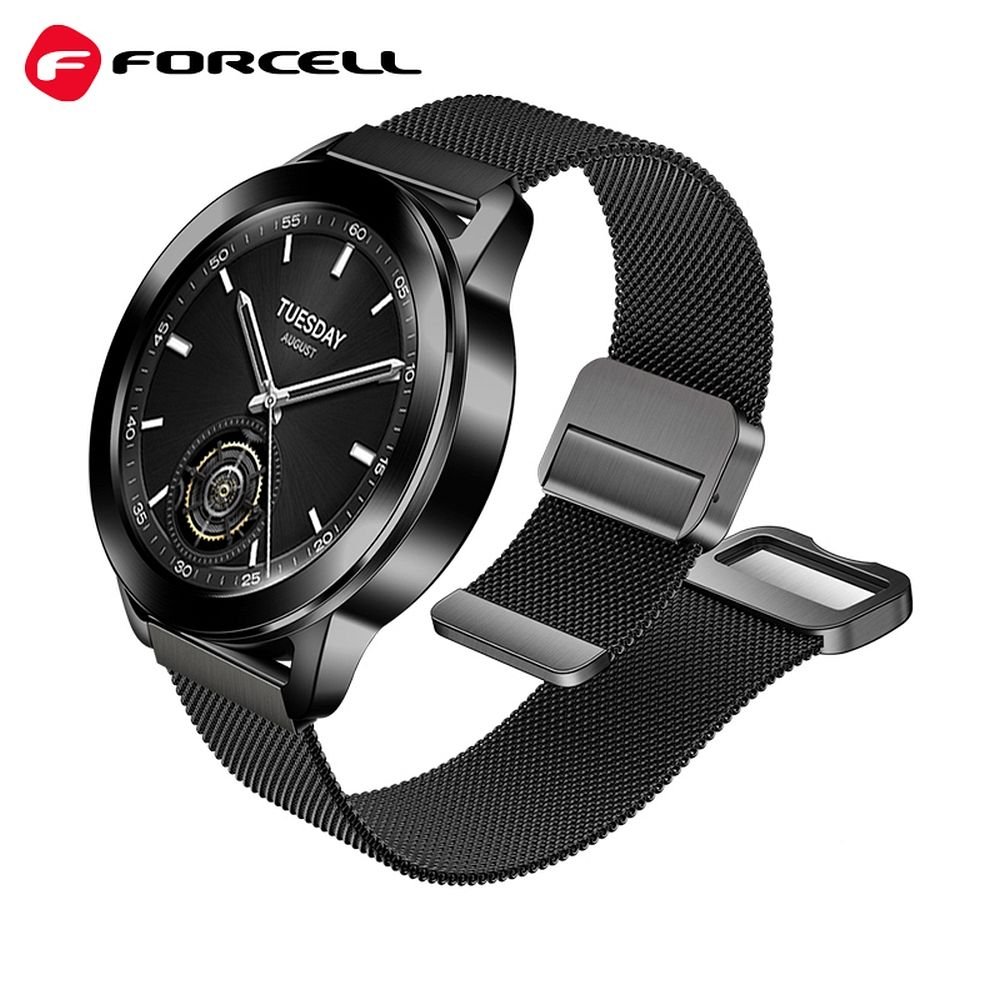 Forcell Strap to Samsung Galaxy Watch F-Design FS11 magnetic steel 20mm black