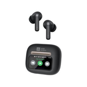 AGM Buds 9 – Ακουστικά Bluetooth 5.4 με ANC έως -25dB & Smart Θήκη με Οθόνη Αφής, IPX4, Μαύρο