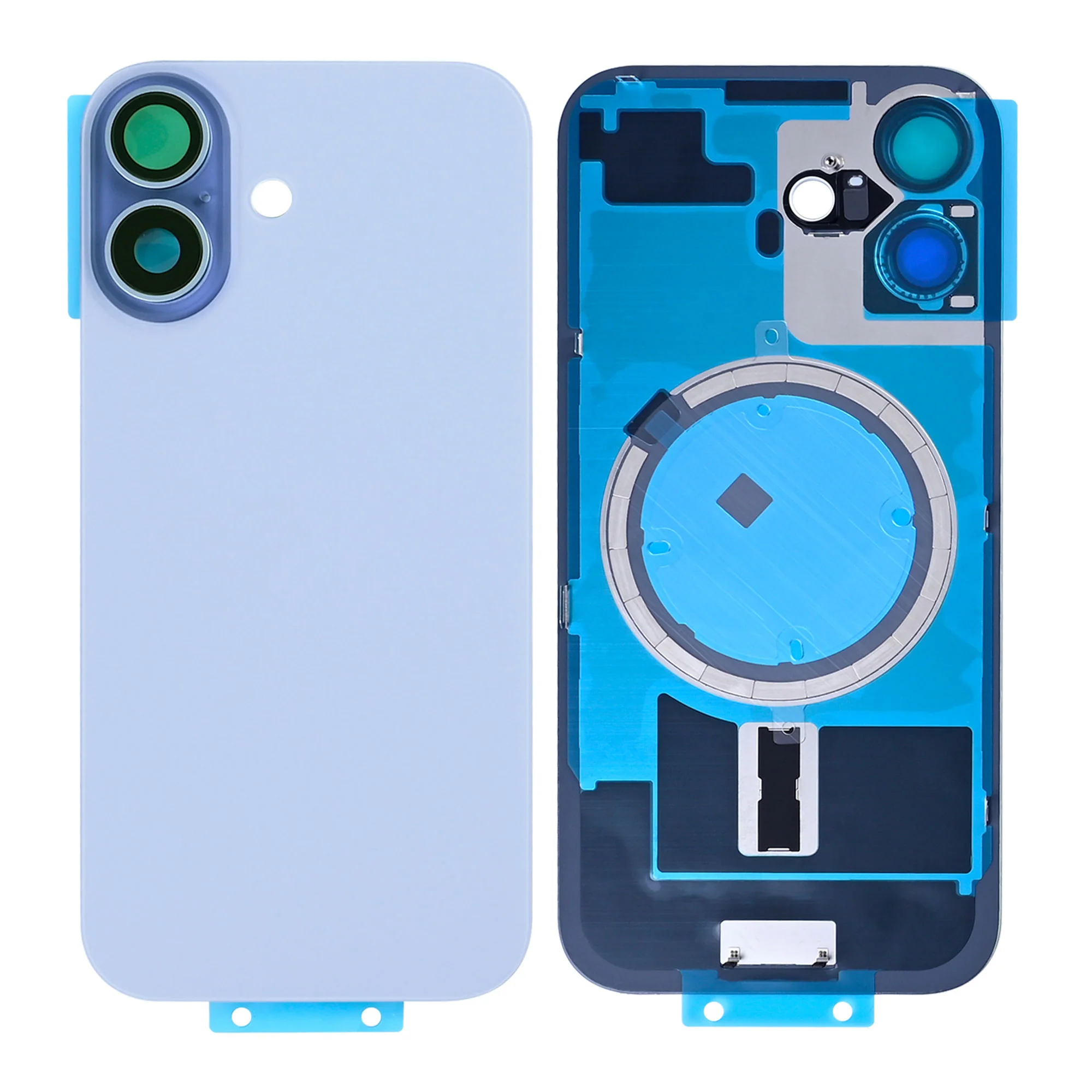 Apple iPhone 17 - Battery Back Cover with Camera Lens Blue With Logo OEM