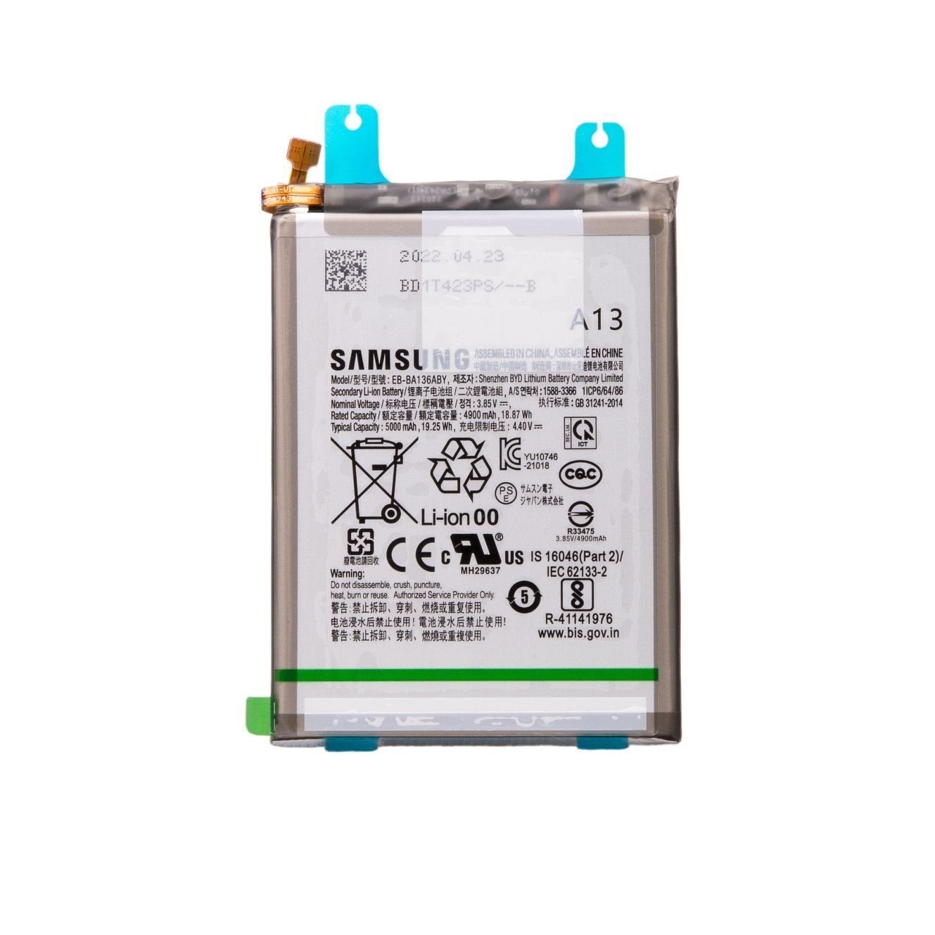 Samsung A136B Galaxy A13 5G – EB-BA136ABY Battery 5000mAh Original (Service Pack)