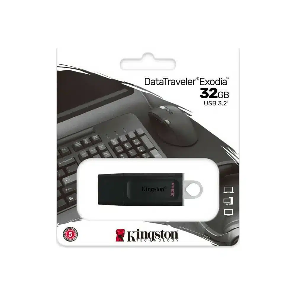 Kingston DataTraveler Exodia 32GB USB 3.2 Stick Μαύρο