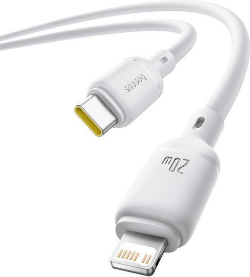 BASEUS Cable Type-C - Lightning, 2m, 20W, Silky Series /white/ - P10377700213-01