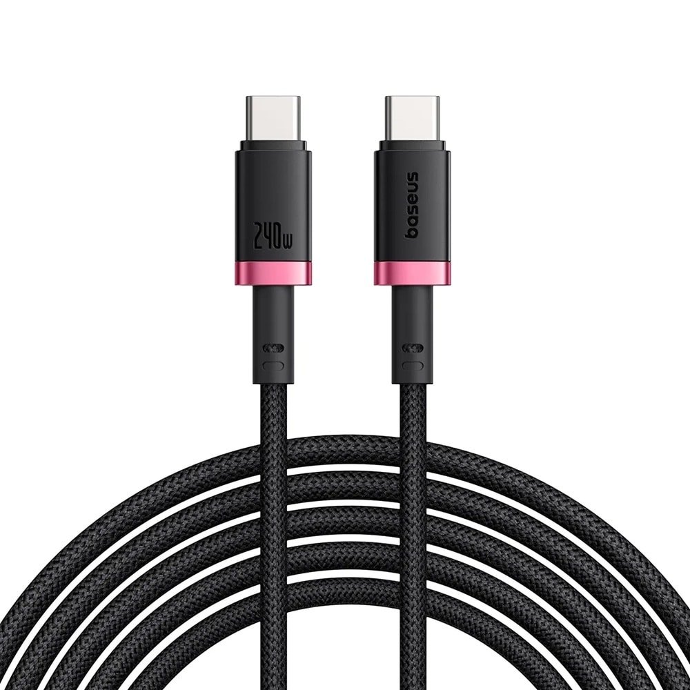 BASEUS Cable Type-C - Type-C, 1m, 240W, Dura /black+red/ - P10377803U03-01