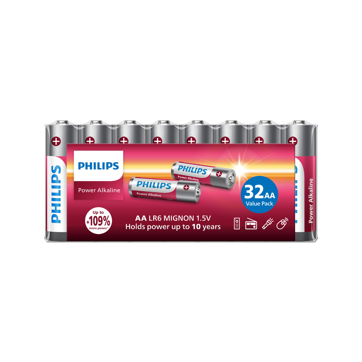 Philips LR6P32FV/GRS Αλκαλικές Μπαταρίες AA Power (32 τεμ.)