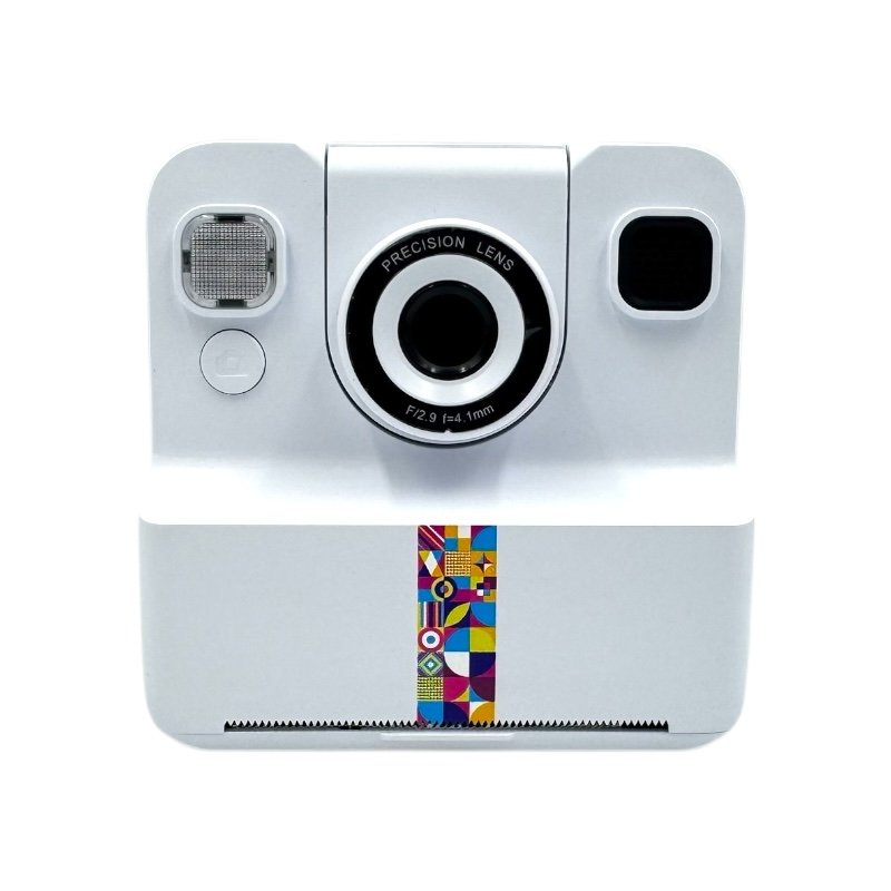 Kids Διπλή 1080p Full HD Camera με ενσωματωμένο θερμικό εκτυπωτή, εγγραφή βίντεο, mp3 player, υποδοχή SD λευκό