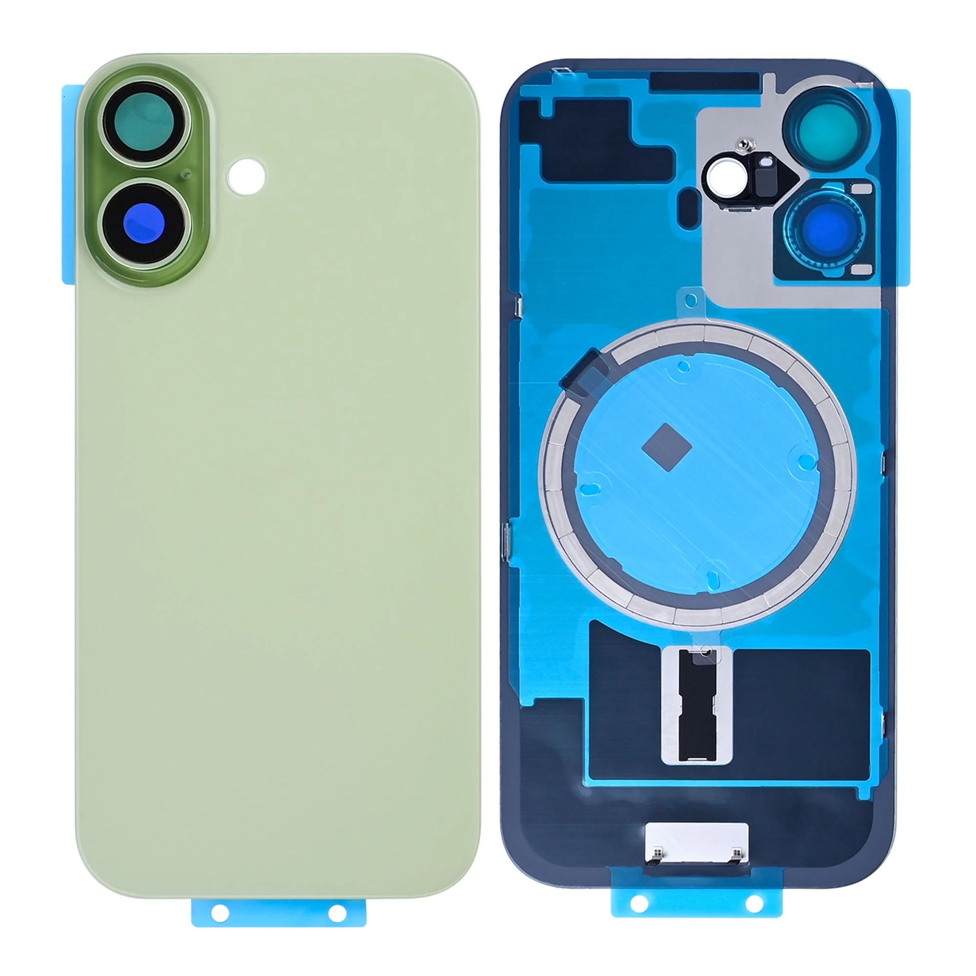 Apple iPhone 17 - Battery Back Cover with Camera Lens Sage With Logo OEM