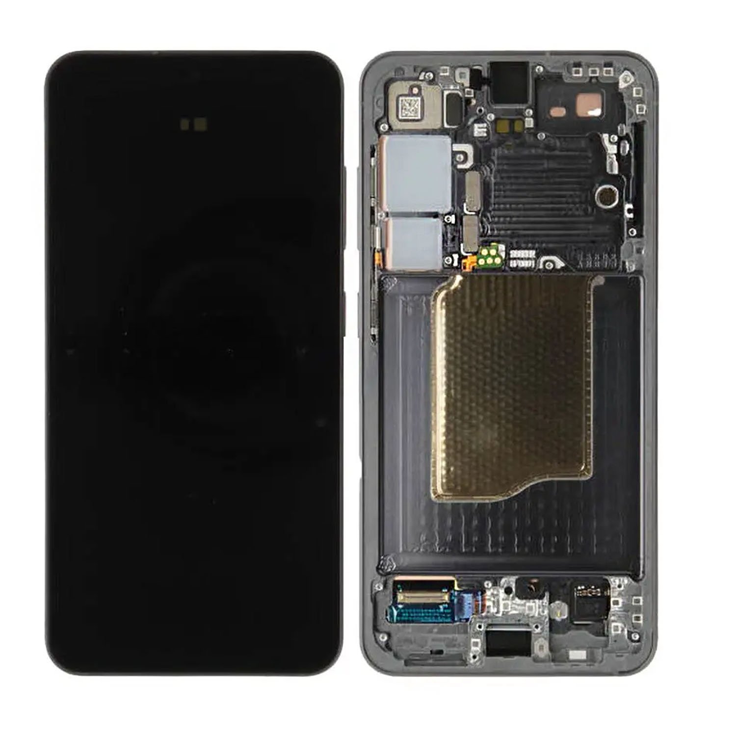 Samsung S931B Galaxy S25 5G - LCD display + Touch Unit + Front Cover Blue Black GH82-36329E Original (Service Pack)