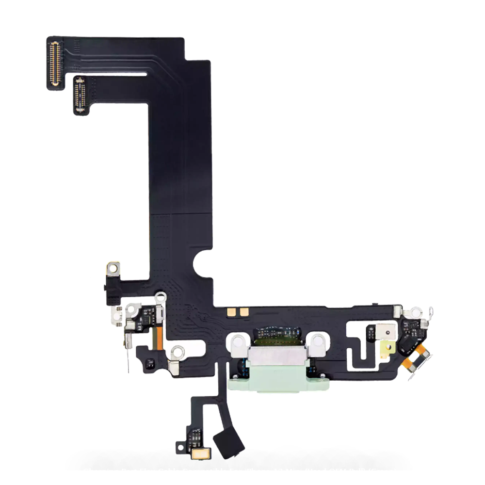 Charging Port Flex Cable For Apple iPhone 12 Mini (Original Pulled) (Green)