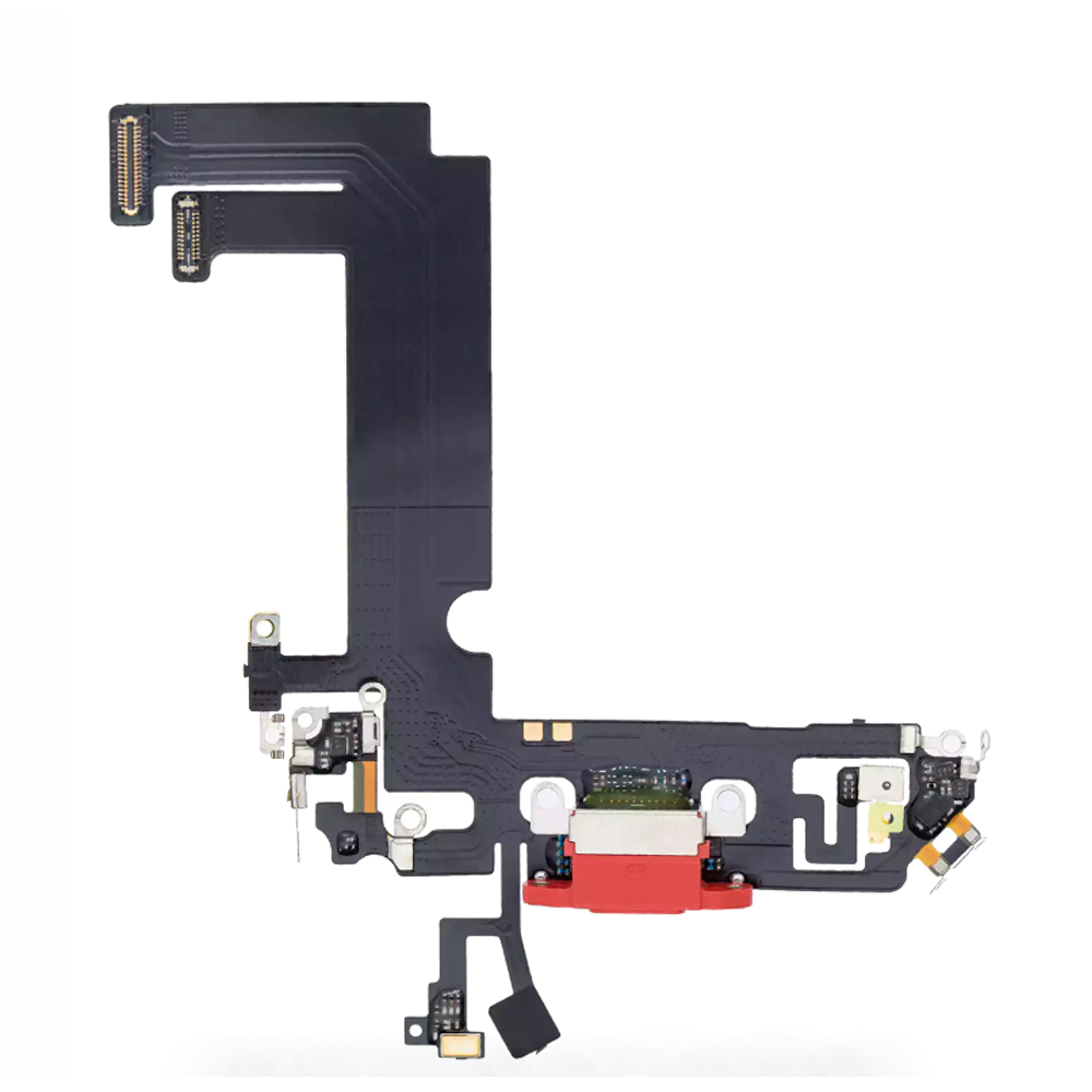 Charging Port Flex Cable For Apple iPhone 12 Mini (Original Pulled) (Red)