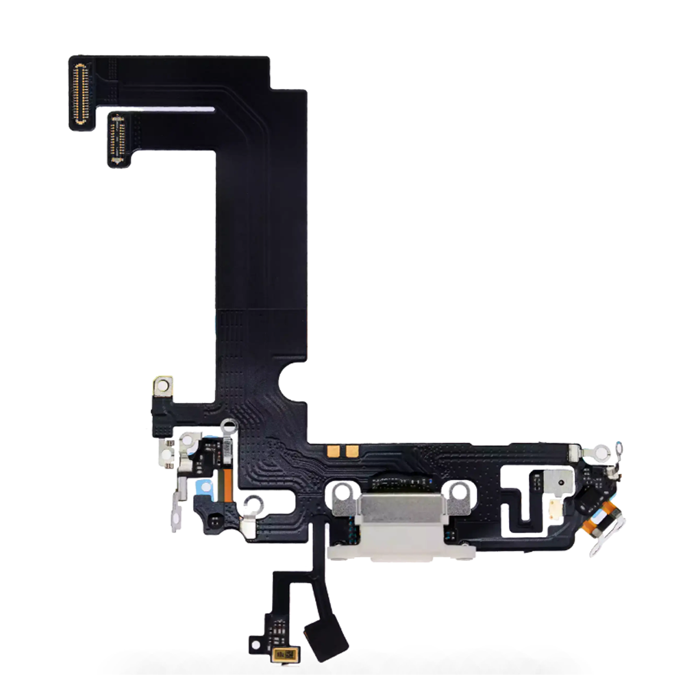 Charging Port Flex Cable For Apple iPhone 12 Mini (Original Pulled) (White)