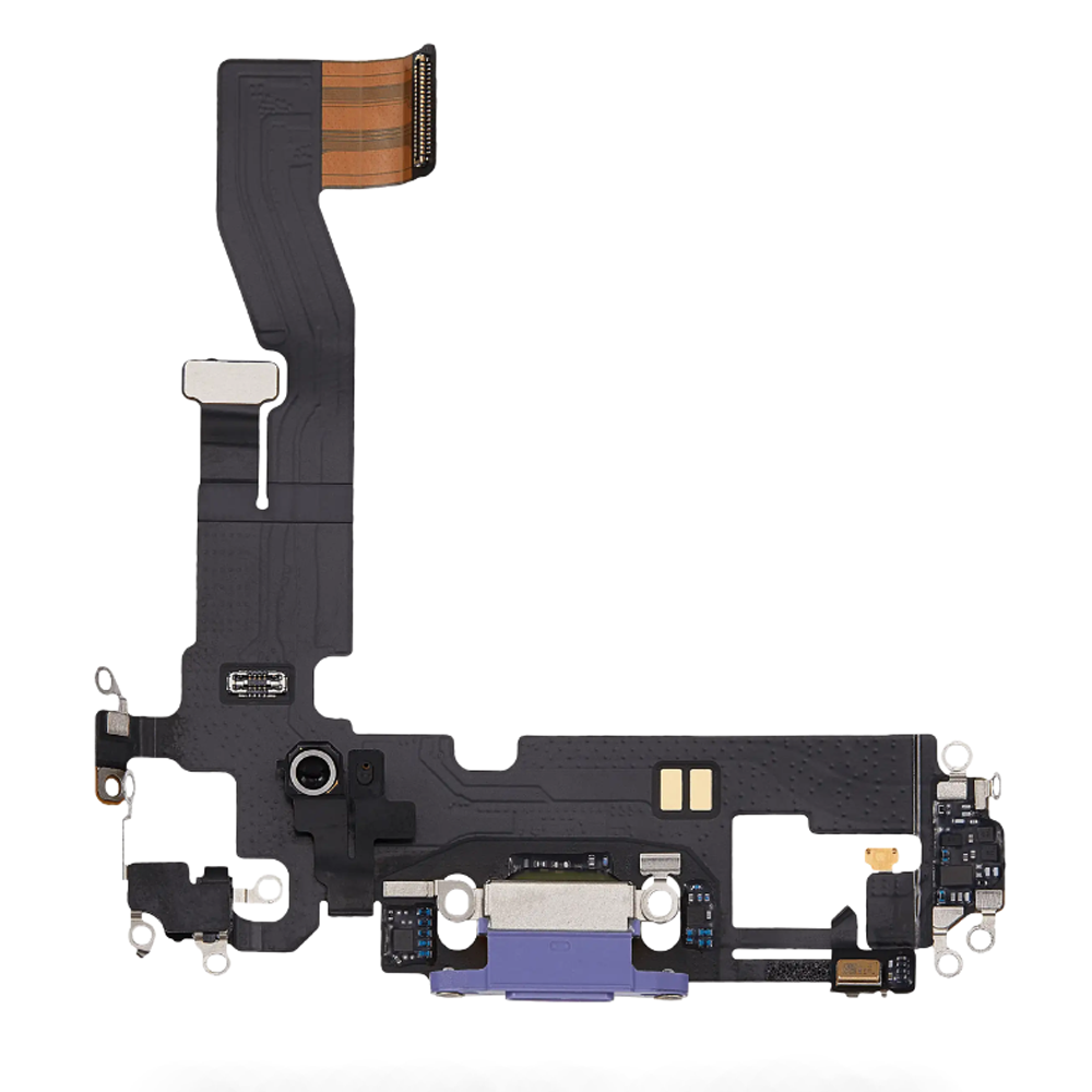 Charging Port Flex Cable For Apple iPhone 12 (Original Pulled) (Purple)
