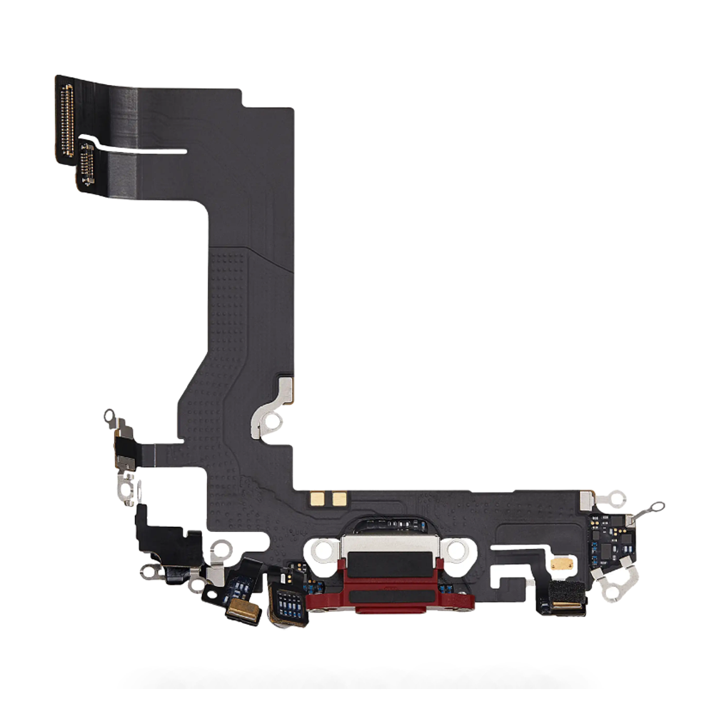 Charging Port Flex Cable For Apple iPhone 13 Mini (Original Pulled) (Red)