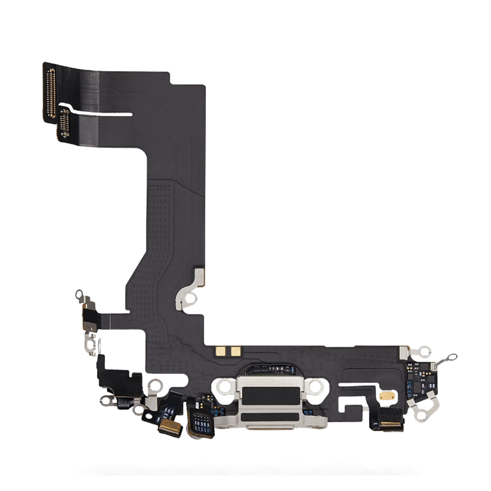Charging Port Flex Cable For Apple iPhone 13 Mini (Original Pulled) (Starlight)