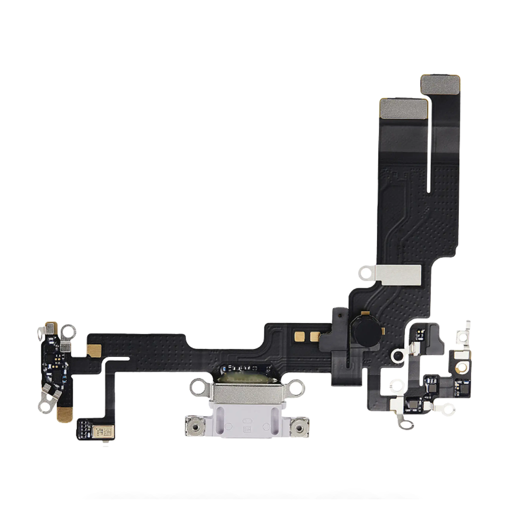 Charging Port Flex Cable For Apple iPhone 14 (Original Pulled) (Purple)