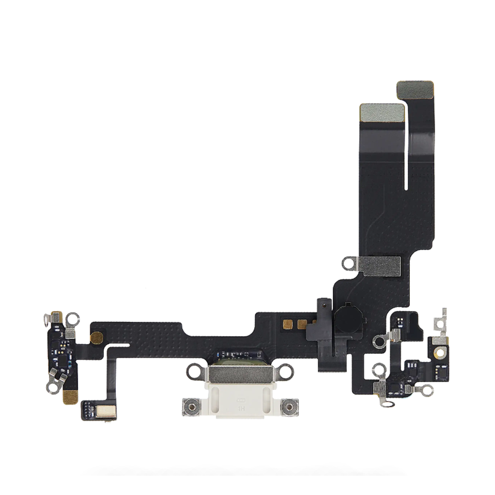 Charging Port Flex Cable For Apple iPhone 14 (Original Pulled) (Starlight)
