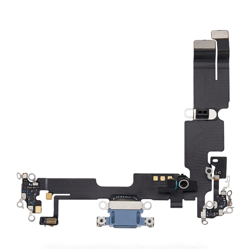 Charging Port Flex Cable For Apple iPhone 14 Plus (Original Pulled) (Blue)