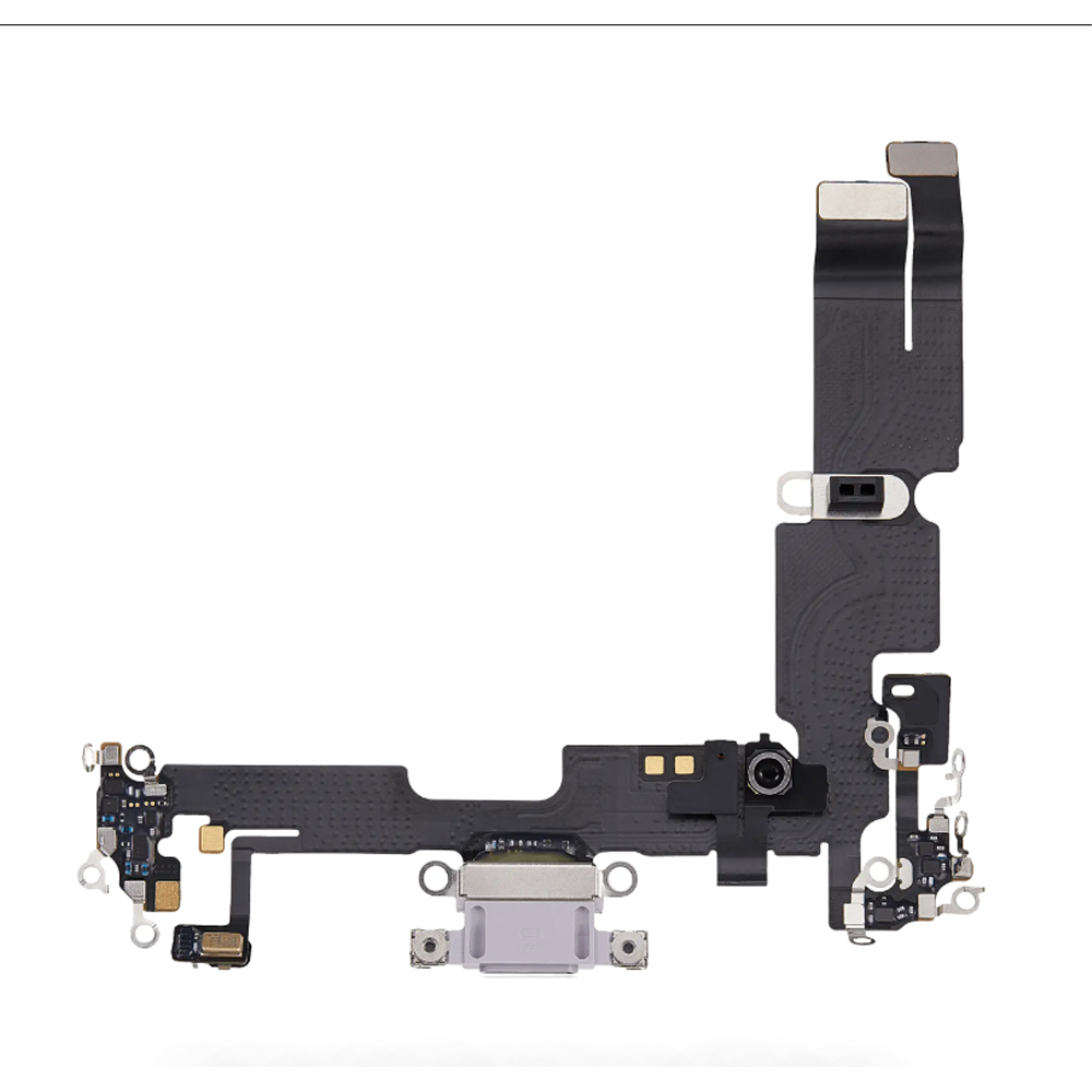 Charging Port Flex Cable For Apple iPhone 14 Plus (Original Pulled) (Purple)