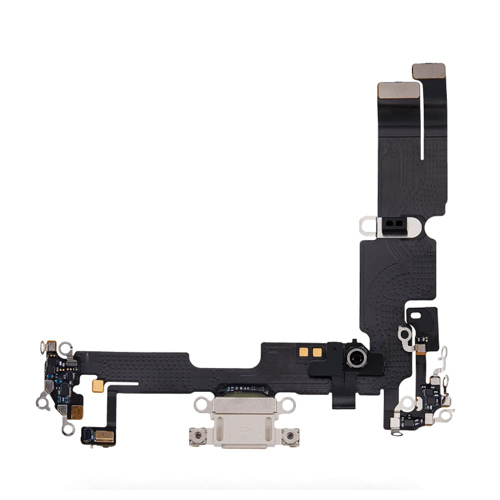 Charging Port Flex Cable For Apple iPhone 14 Plus (Original Pulled) (Starlight)