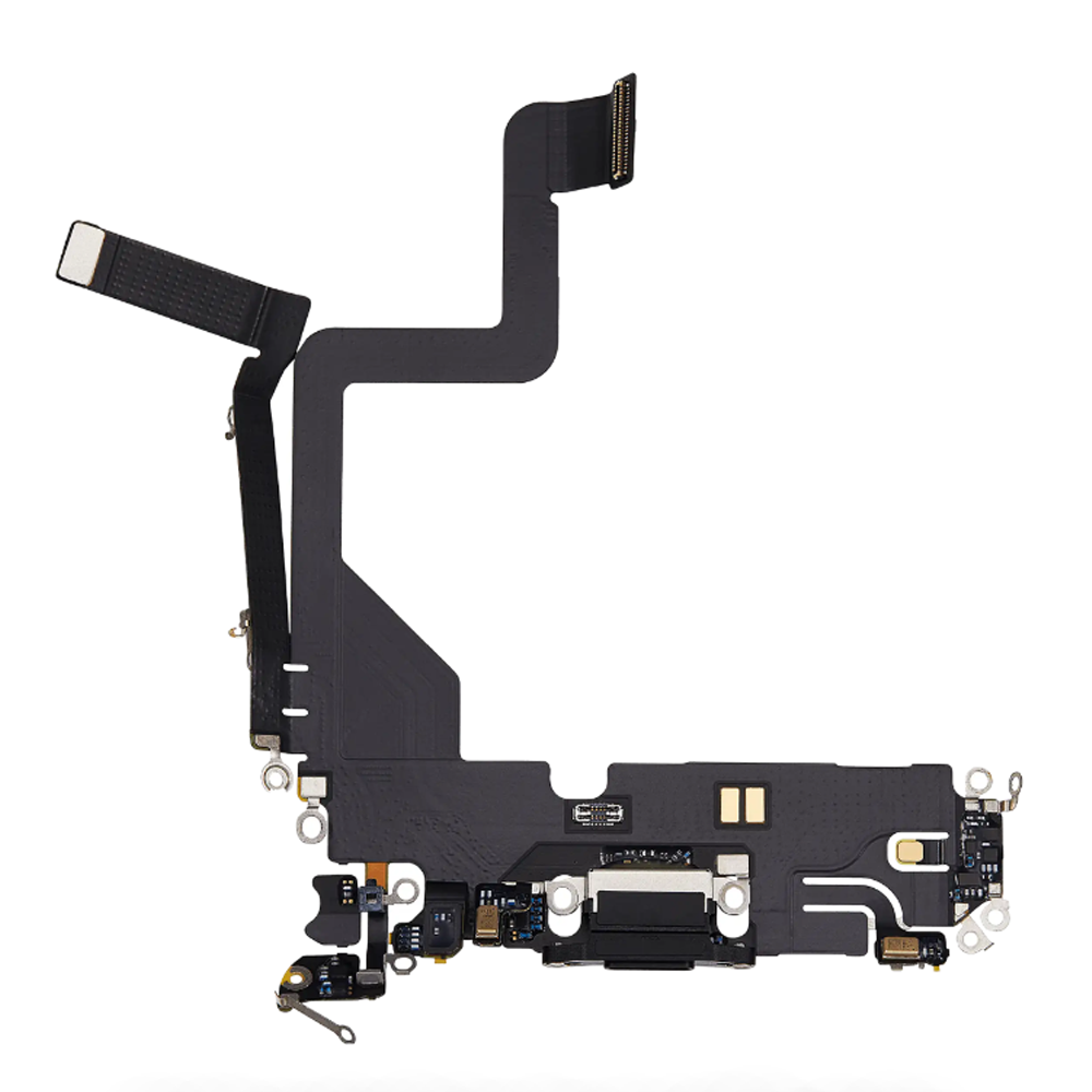 Charging Port Flex Cable For Apple iPhone 14 Pro (Original Pulled) (Space Black)