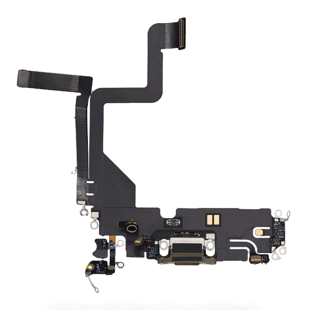 Charging Port Flex Cable For Apple iPhone 14 Pro (Original Pulled) (Gold)