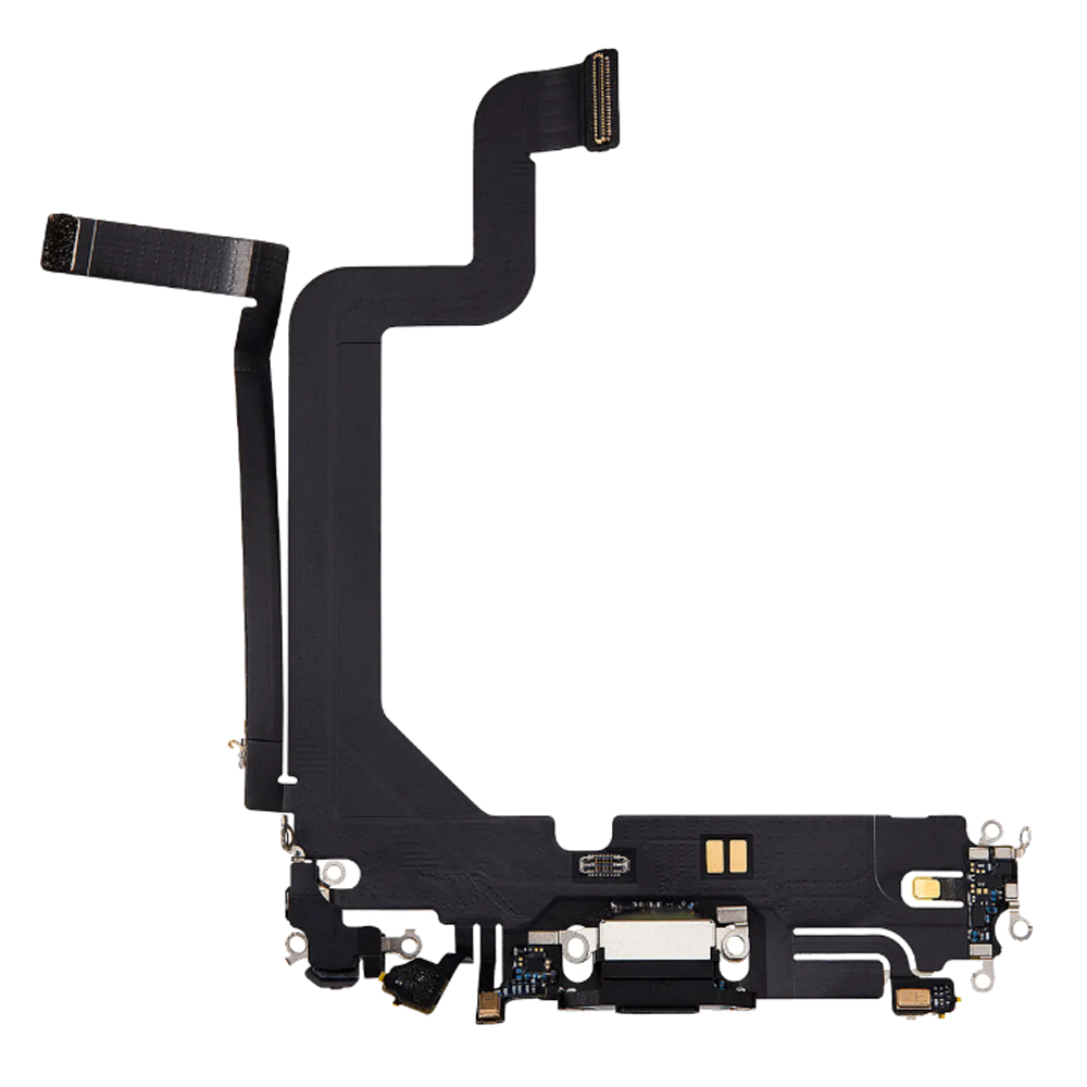 Charging Port Flex Cable For Apple iPhone 14 Pro Max (Original Pulled) (Space Black)
