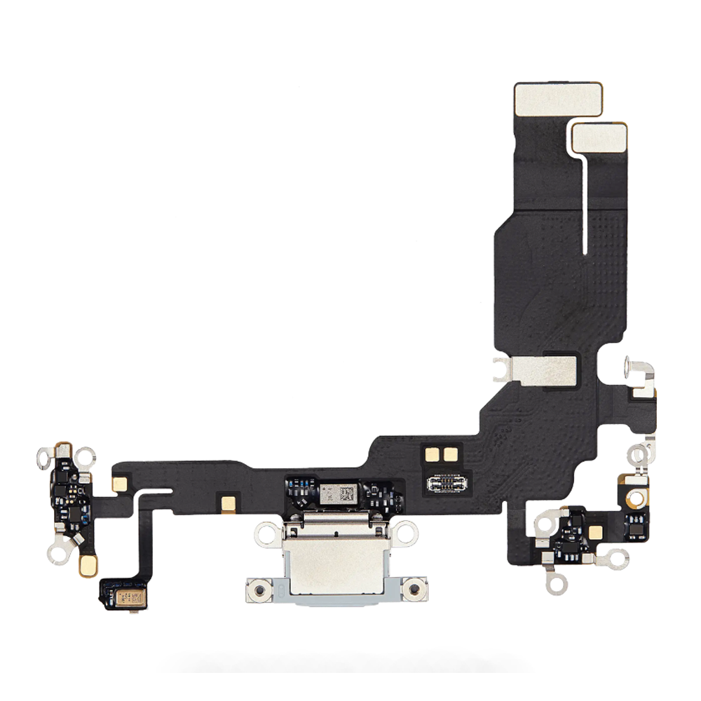 Charging Port Flex Cable For Apple iPhone 15 (Original Pulled) (Blue)