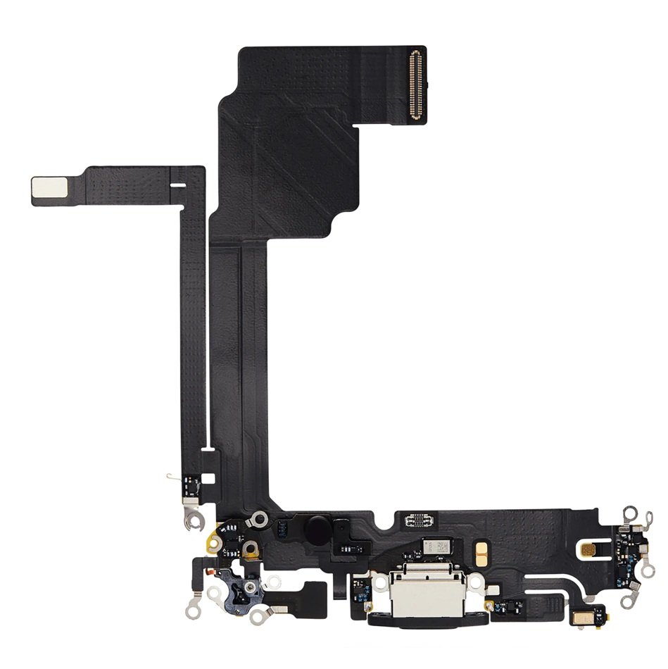 Charging Port Flex Cable For Apple iPhone 15 Pro Max (Original Pulled) (Black Titanium)