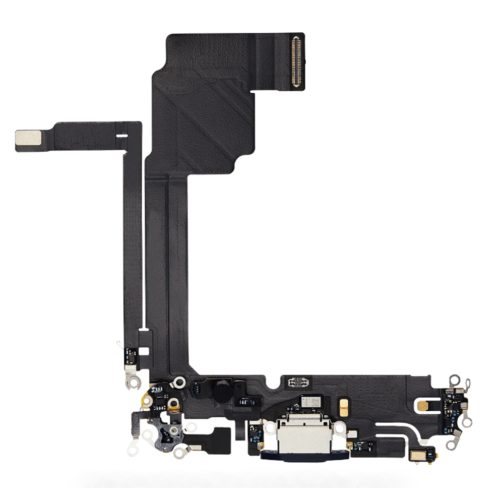 Charging Port Flex Cable For Apple iPhone 15 Pro Max (Original Pulled) (Blue Titanium)