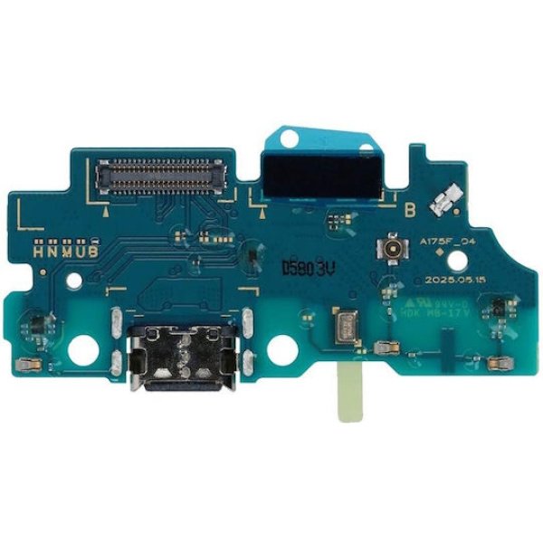 Samsung A175 Galaxy A17 4G - Board with Charging Connector (Service Pack)