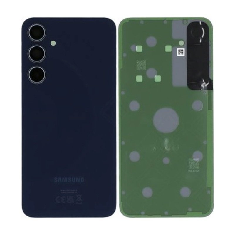 Samsung Galaxy A35 - Battery Door + Battery Door Adhesive + Back Camera Lens and Bezel Black HQ