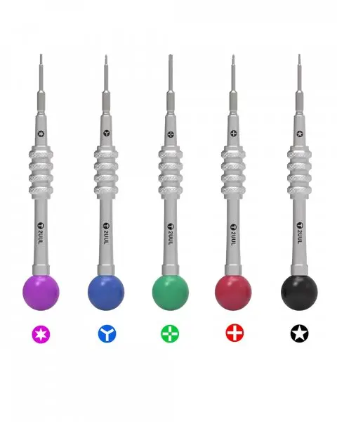Everyday Screw Screwdrivers Set 5 in 1 (2.5mm Convex Cross / Torx T2 / Tri-point / PH000 1.2mm / 0.8mm P2) (2UUL)