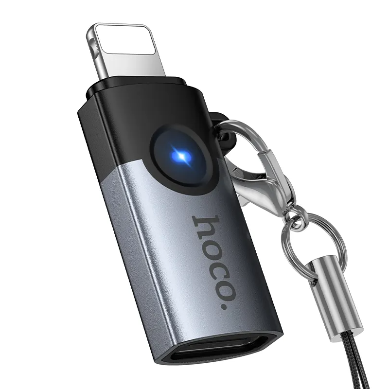 Hoco Adapter OTG Lightning to USB-C 2A UA46A gray