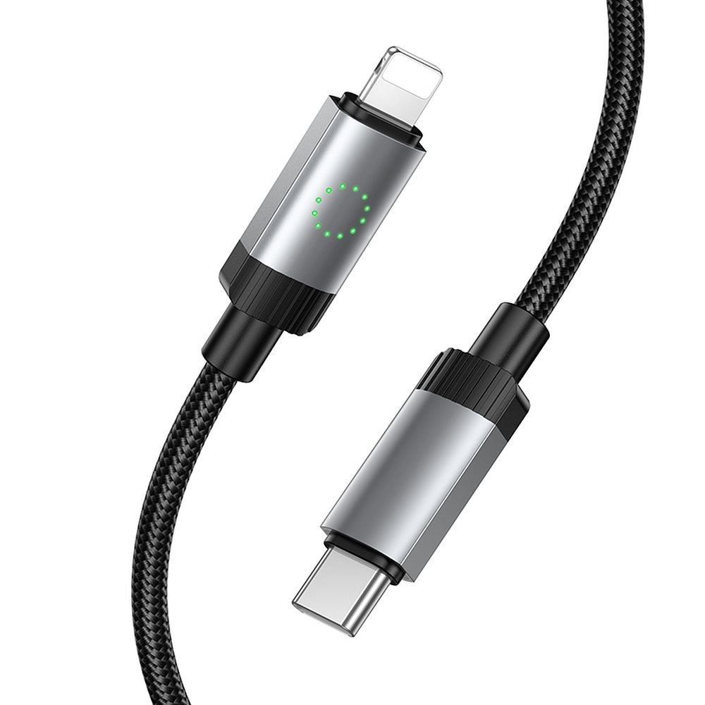 Cable USB-C to Lightning Hoco PD 27W 1m X117 black