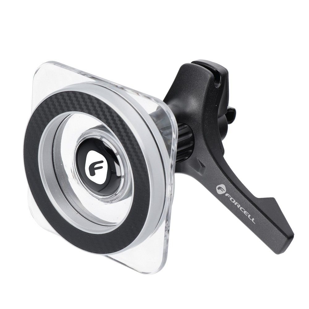 Βάση κινητού αυτοκινήτου Forcell F-Grip MagPro μαγνητική, συμβατή με MagSafe, αεραγωγού, μαύρη