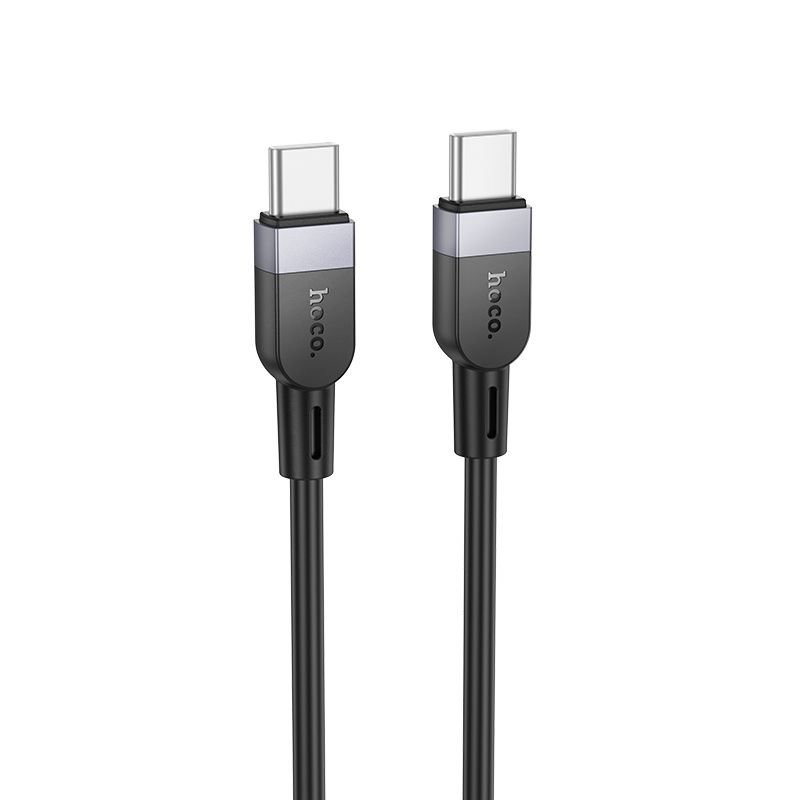 Hoco Silicone Cable USB C to USB C 3A 60W 3 m X109 black
