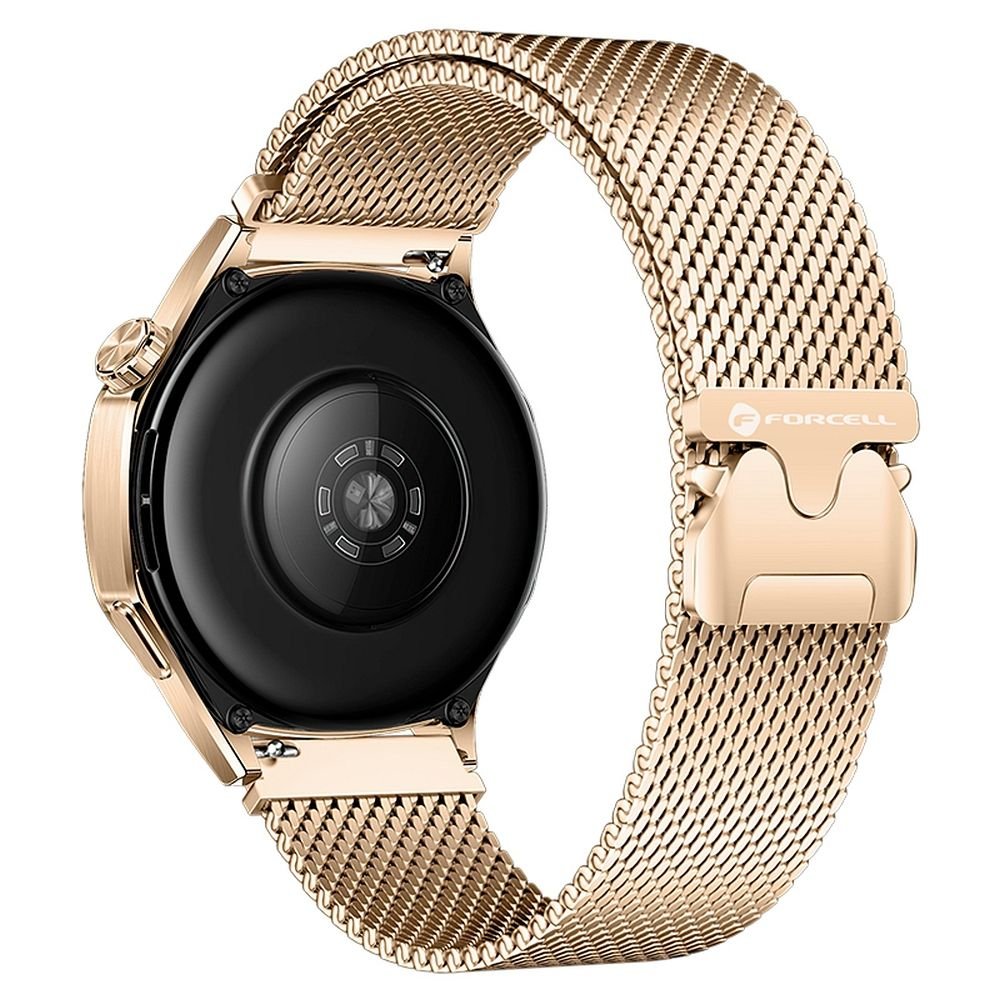 Forcell Strap to Samsung Galaxy Watch F-Design FS10 magnetic steel 20mm golden