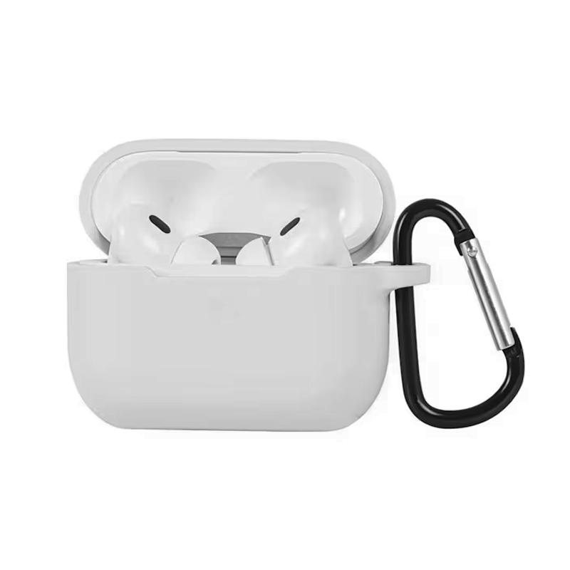 Θήκη Σιλικόνης με καραμπίνερ για AirPods 3 Γκρι
